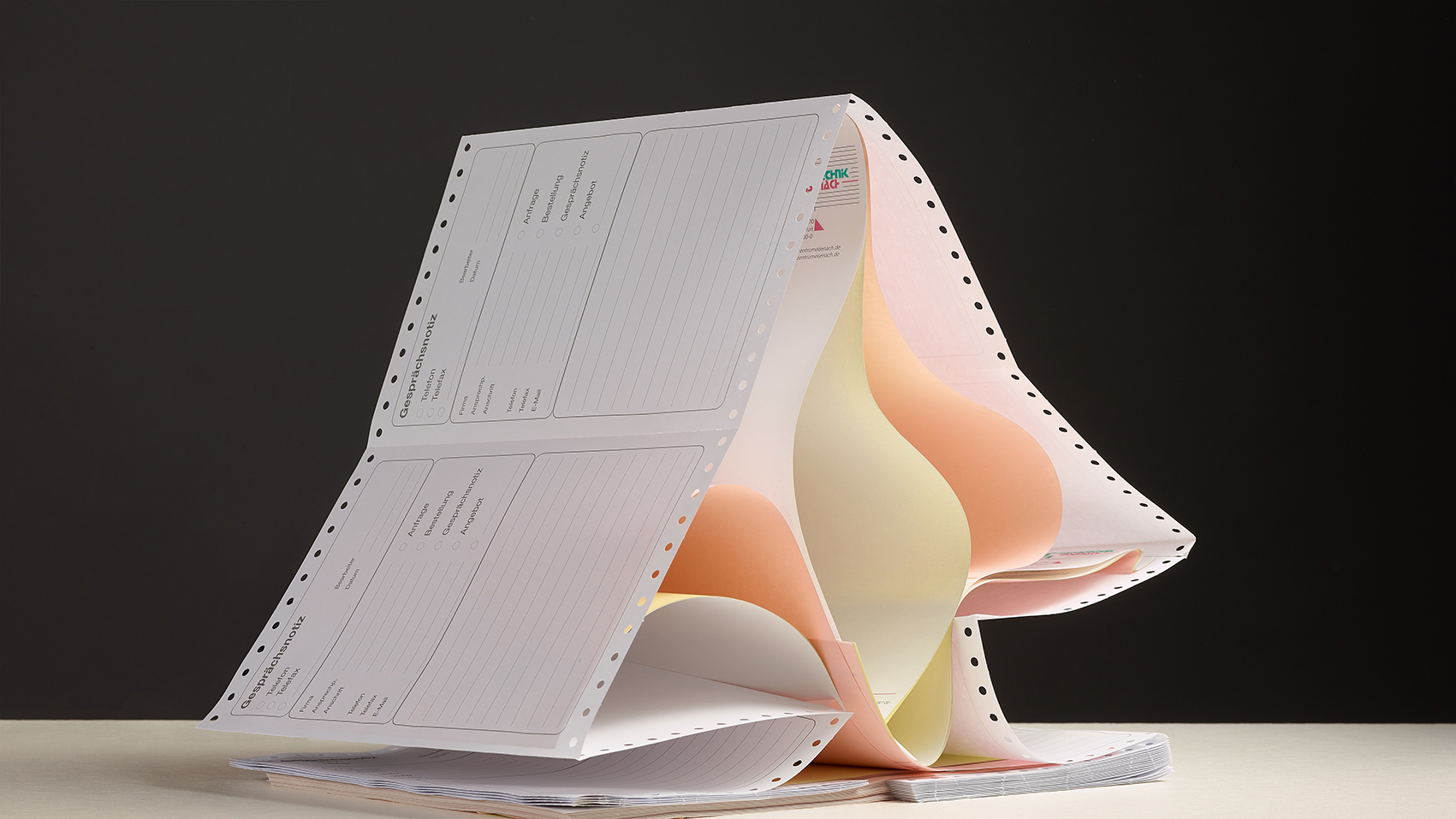 Beispiel: Durchschreibesätze & Endlosformulare Beispiel: Durchschreibesätze & Endlosformulare